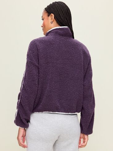 Old Navy Loose Sherpa Quarter-Zip Pullover - Nebula in Kuwait