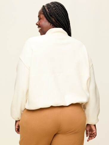 Old Navy Oversized Half-Zip Performance Fleece Pullover - Sea Salt in Kuwait