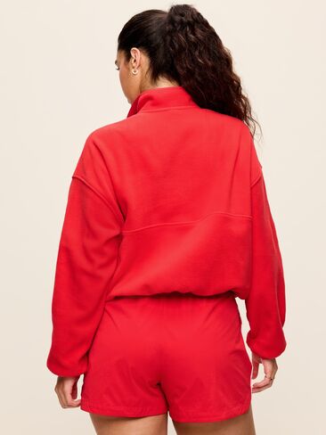 Old Navy Oversized Half-Zip Performance Fleece Pullover - Amaryllis in Kuwait
