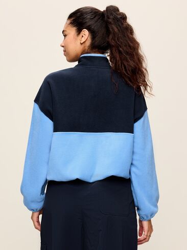 Old Navy Oversized Half-Zip Performance Fleece Pullover - In the Navy in Kuwait