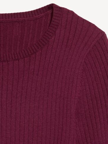 Old Navy SoSoft Lite Crew-Neck Long-Sleeve Ribbed Top - Red Lacquer in Kuwait