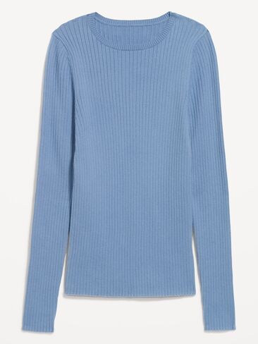 Old Navy SoSoft Lite Crew-Neck Long-Sleeve Ribbed Top - Naturalist Blue in Kuwait