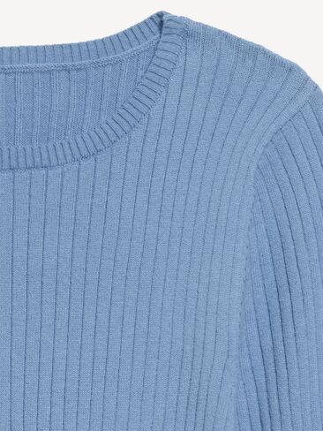 Old Navy SoSoft Lite Crew-Neck Long-Sleeve Ribbed Top - Naturalist Blue in Kuwait