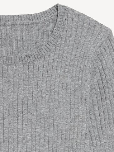Old Navy SoSoft Lite Crew-Neck Long-Sleeve Ribbed Top - Medium Charcoal Gray in Kuwait