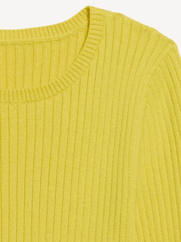 Old Navy SoSoft Lite Crew-Neck Long-Sleeve Ribbed Top - Golden Glow in Kuwait