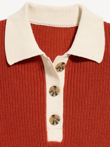 Old Navy Seaside Cotton Rugby Polo - Deep Rose in Kuwait