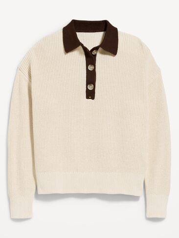 Old Navy Seaside Cotton Rugby Polo - Creme De La Creme in Kuwait