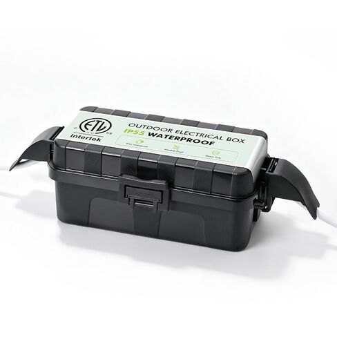 RESTMO Outdoor Electrical Box with Detachable Awning Cover, IP55 Waterproof in Saudi Arabia