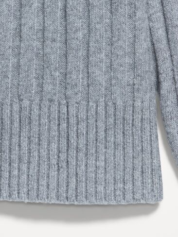 Old Navy SoSoft Ribbed V-Neck Sweater - Heather Gray in Kuwait