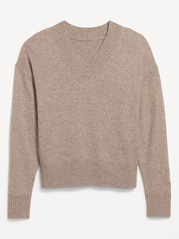 Old Navy SoSoft V-Neck Sweater - Mushroom in Kuwait