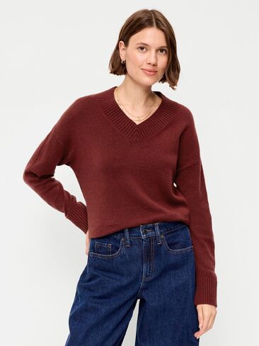 Old Navy SoSoft V-Neck Sweater - Emberglow in Kuwait