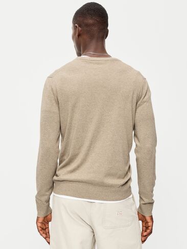 Old Navy Washed Crew-Neck Sweater - New Tan Heather in Kuwait
