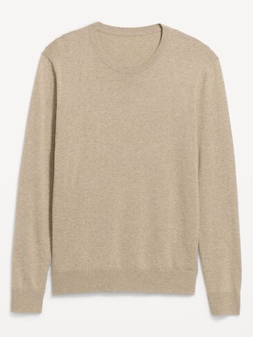 Old Navy Washed Crew-Neck Sweater - New Tan Heather in Kuwait