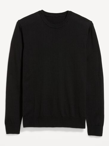 Old Navy Washed Crew-Neck Sweater - Black Jack in Kuwait