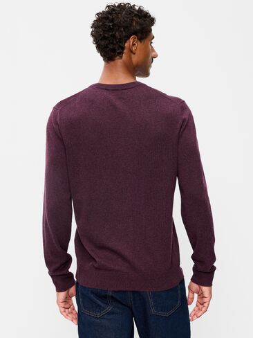 Old Navy Washed Crew-Neck Sweater - Antique Burgundy in Kuwait