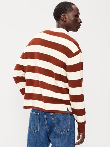 Old Navy Long-Sleeve Rugby Polo Sweater - Russet Brown in Kuwait