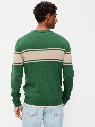 Old Navy Crew-Neck Sweater - Green Stripe in Kuwait