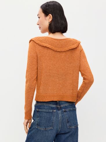 Old Navy Ruffle-Collar Pointelle Cardigan - Spice of Life in Kuwait