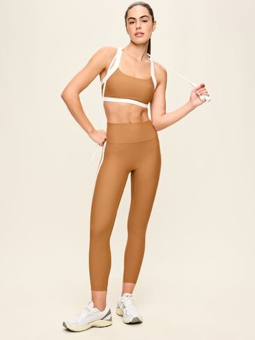 Old Navy High-Waisted PowerSoft Boundless 7/8 Pocket Leggings – No Front Seam - Sycamore Bark in Kuwait