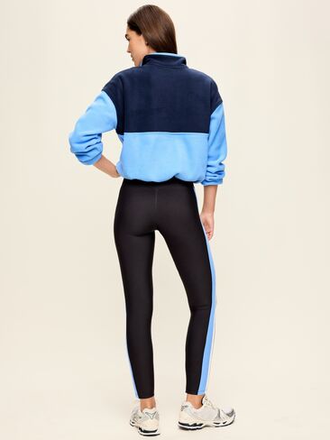 Old Navy High-Waisted PowerSoft Boundless 7/8 Pocket Leggings – No Front Seam - Black Jack in Kuwait