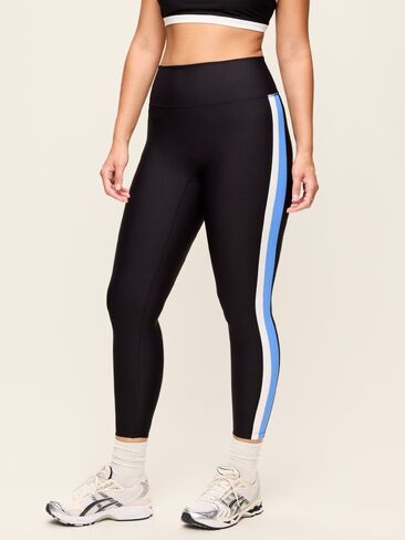 Old Navy High-Waisted PowerSoft Boundless 7/8 Pocket Leggings – No Front Seam - Black Jack in Kuwait