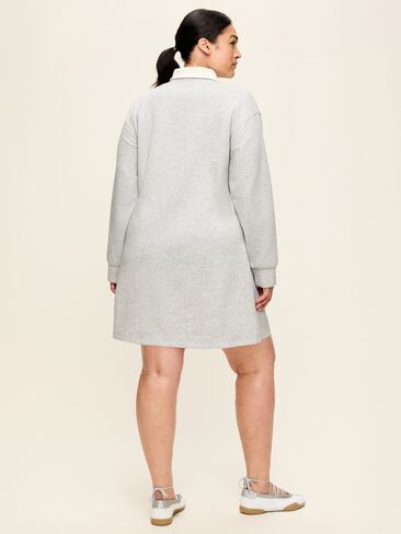 Old Navy Dynamic Fleece Pique Polo Dress - Light Gray Heather in Kuwait