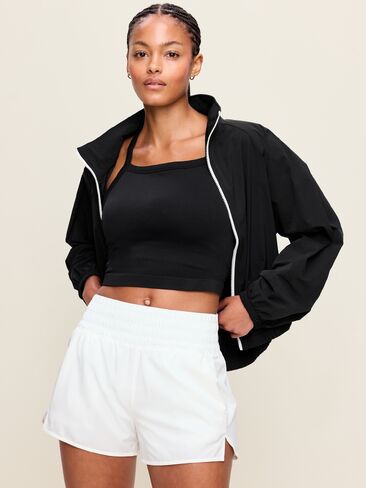 Old Navy Seamless Square-Neck Longline Bra - Black Jack in Kuwait