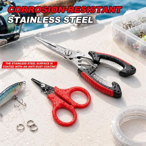 Fishing Tool Set, 6-inch Fishing Pliers,3-inch Fishing Scissors in Kuwait