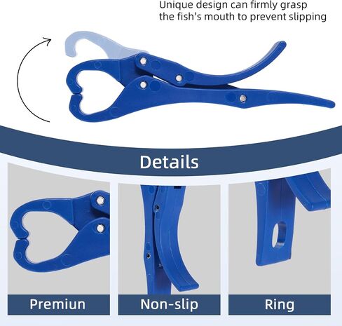 4pc Fishing Tool Kit, Fishing Serrated Scissors , Multifunctional Pliers, Lip Gripper,Retractable lanyard, Resistant Saltwater Accessories & Equipment, for Hook Remover, Inshore & Nearshore in Kuwait