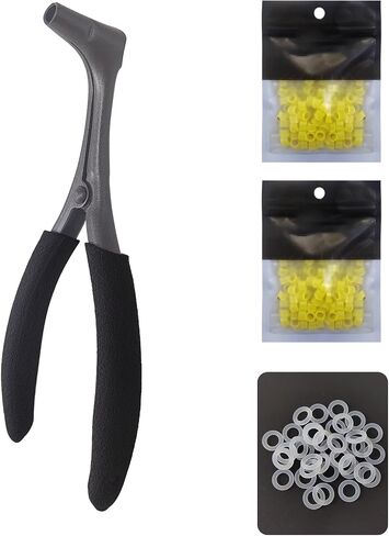 EUPHENG Labor-Saving Wacky Worm Pliers with 300 PCS O-Rings (6/7mm) in Kuwait