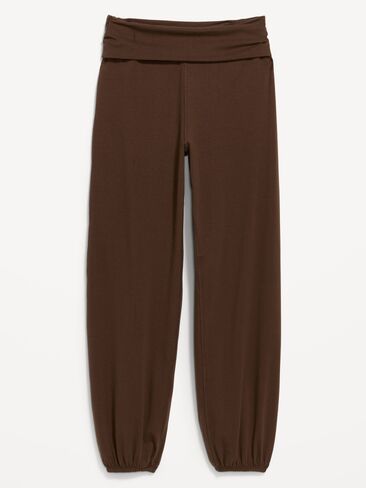 Old Navy Fold-Over Waist Fitted Joggers - Peppercorn in Kuwait