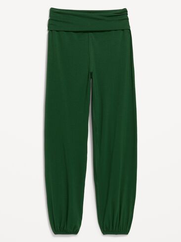 Old Navy Fold-Over Waist Fitted Joggers - Field Of Greens in Kuwait
