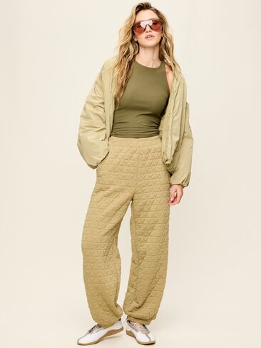 Old Navy Quilted Bounce Fleece Sweatpant - Micro Green in Kuwait