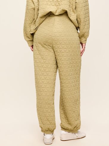 Old Navy Quilted Bounce Fleece Sweatpant - Micro Green in Kuwait