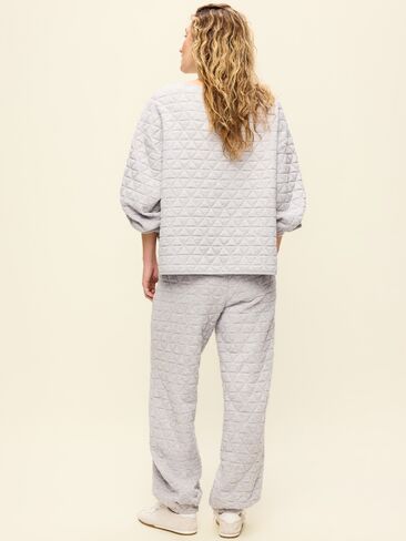 Old Navy Quilted Bounce Fleece Sweatpant - Heather Gray in Kuwait
