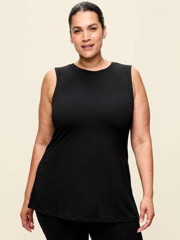 Old Navy StudioSmooth Tunic Tank - Black Jack in Kuwait