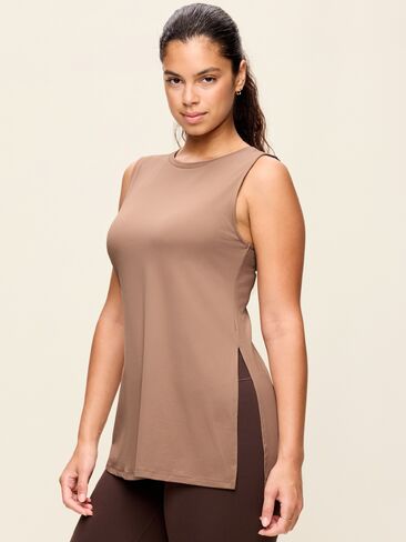 Old Navy StudioSmooth Tunic Tank - Mocha in Kuwait