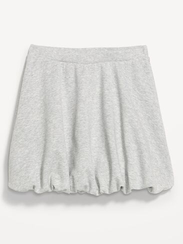 Old Navy Dynamic Fleece Bubble-Hem Skirt - Light Heather Gray in Kuwait