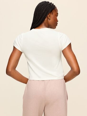 تي شيرت جيرسي بأكمام قصيرة من Old Navy - زنابق بيضاء in Kuwait
