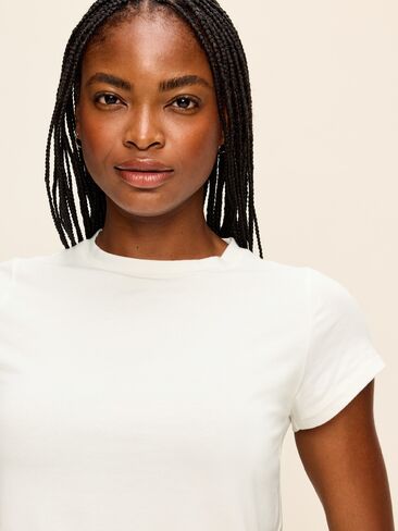 تي شيرت جيرسي بأكمام قصيرة من Old Navy - زنابق بيضاء in Kuwait