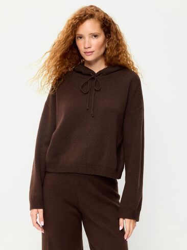 Old Navy SoSoft Relaxed Pullover Hoodie Sweatshirt - Earthen in Kuwait
