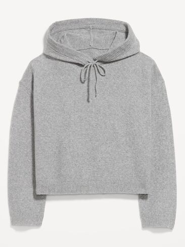 Old Navy SoSoft Relaxed Pullover Hoodie Sweatshirt - Heather Gray in Kuwait