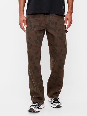 Old Navy 90s Baggy Carpenter Jeans - Brown Camouflage in Kuwait