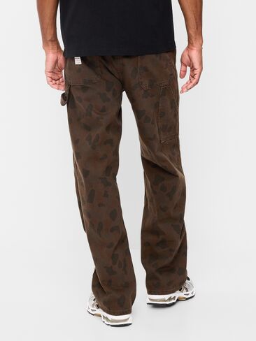 Old Navy 90s Baggy Carpenter Jeans - Brown Camouflage in Kuwait