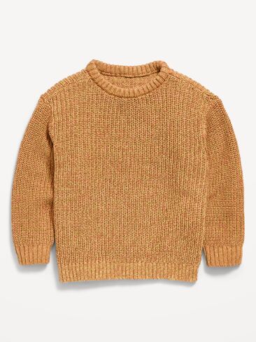 Old Navy Oversized Long-Sleeve Sweater for Toddler Boys - Toffee in Kuwait