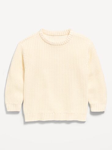 Old Navy Oversized Long-Sleeve Sweater for Toddler Boys - Creme De La Creme in Kuwait