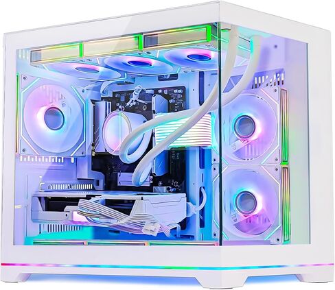 Ocean Park Gaming PC Desktop- AMD Ryzen 7 9800X3D 8-Core 4.7GHz- RX 9070 XT 16GB- 32GB DDR5-1TB PCIe +2TB SATA SSD- 850W 80+ Gold PSU- 360mm AIO & APP RGB Fan Control - Win 11 -White in Saudi Arabia