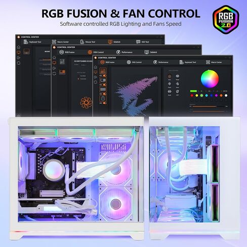 Ocean Park Gaming PC Desktop- AMD Ryzen 7 9800X3D 8-Core 4.7GHz- RX 9070 XT 16GB- 32GB DDR5-1TB PCIe +2TB SATA SSD- 850W 80+ Gold PSU- 360mm AIO & APP RGB Fan Control - Win 11 -White in Saudi Arabia