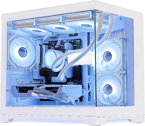 Ocean Park Gaming PC Desktop- AMD Ryzen 7 9800X3D 8-Core 4.7GHz- RX 9070 XT 16GB- 32GB DDR5-1TB PCIe +2TB SATA SSD- 850W 80+ Gold PSU- 360mm AIO & APP RGB Fan Control - Win 11 -White in Saudi Arabia