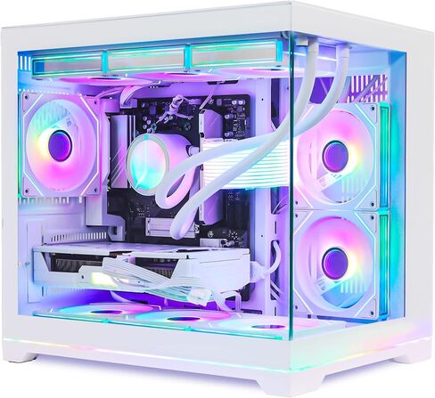 Ocean Park Gaming PC Desktop- AMD Ryzen 7 9800X3D 8-Core 4.7GHz- RX 9070 XT 16GB- 32GB DDR5-1TB PCIe +2TB SATA SSD- 850W 80+ Gold PSU- 360mm AIO & APP RGB Fan Control - Win 11 -White in Saudi Arabia